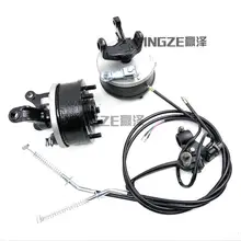 ATV GO KART KARTING UTV Buggy Handle Brake Levers Front Drum Brake Steering Knuckles With Wheel Flange Hubs