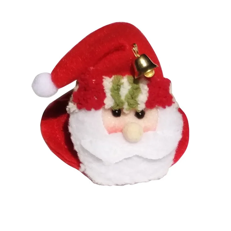 

Home Christmas Party Cup Mat Household Round Coasters Cute Santa Claus Snowman Elk Cup Pad Glass Mat Christmas Decoration