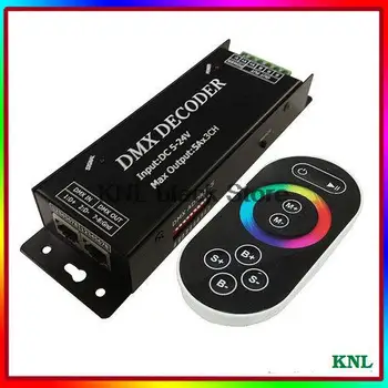 

Led DMX Decoder Controller, RGB RF Touch Remote DMX512 Led Light Strip DMX Controller Led Driver DC 5V 12V 24V 3 Channel