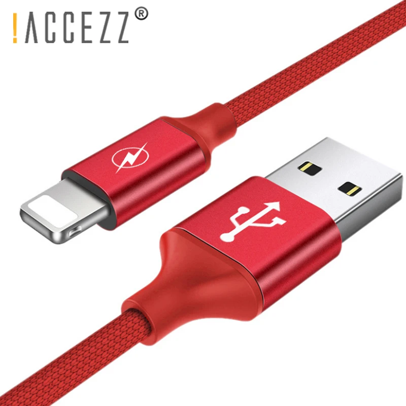 

!ACCEZZ Dual Lighting Charging Cable For iPhone 6 6s 7 8 X Plus XR XS MAX SE 5 5S 5C USB Charge Cord For iPad Mini Charger Line
