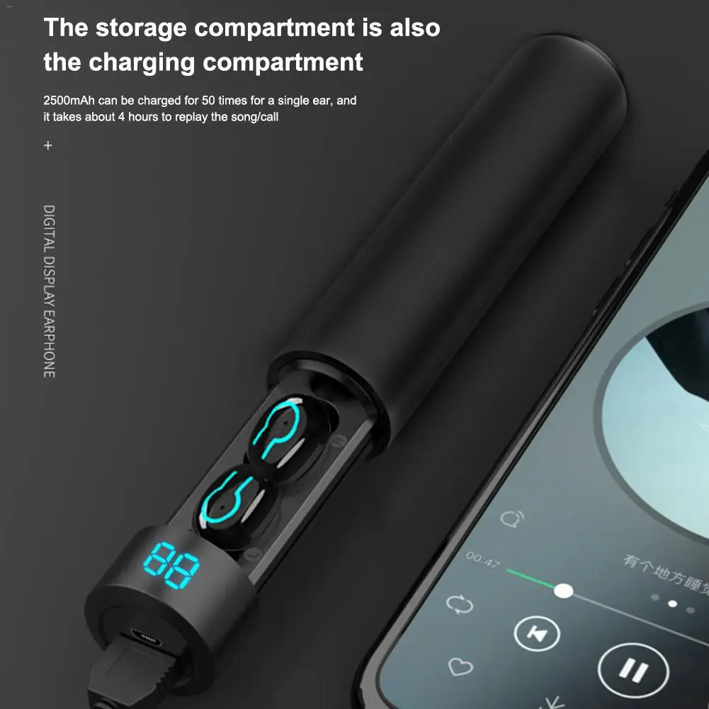 Q32 Bluetooth 5 0 гарнитура БЕСПРОВОДНЫЕ стереофонические мини наушники спортивные