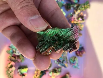 

Bismuth rainbow bright crystal geode each weight 1-8g element Bi Mineral