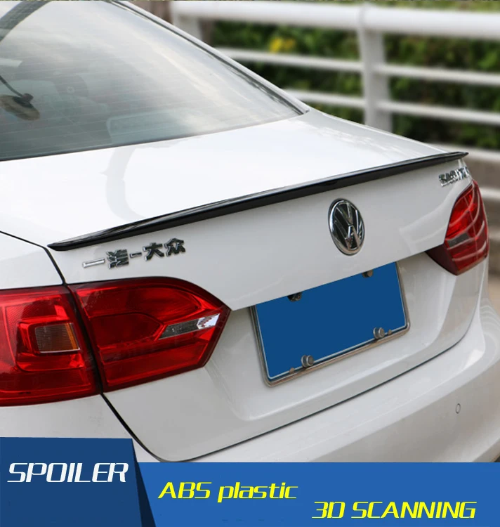 

For 2013 Jetta ABS Material Car Rear Wing Primer Color VW Jetta Rear Spoiler For Volkswagen new Jetta Spoiler 2013-2015