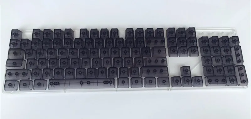 104 ключей blacktranclucidus keycap прозрачный ABS пустой колпачки для OEM Cherry MX переключатели Механическая игровая клавиатура