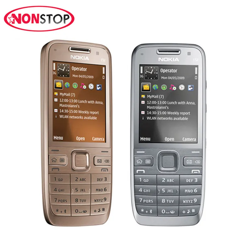 

E52 Original Nokia E52 Cheap Phone Bluetooth WIFI GPS 3G Cell Phone Refurbished with and Arabic Russian keyboard Mobile Phone