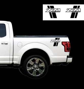 

2pcs Sets Side Bed Back Graphics Strip Decal Sticker Z71 OFF ROAD For Chevolet Silverado