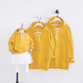 

HT2111 Spring Autumn Clothing Mother Baby Father Costume Family Matching Outfits Clothes child Unisex Sweatshirt Kids Outwear
