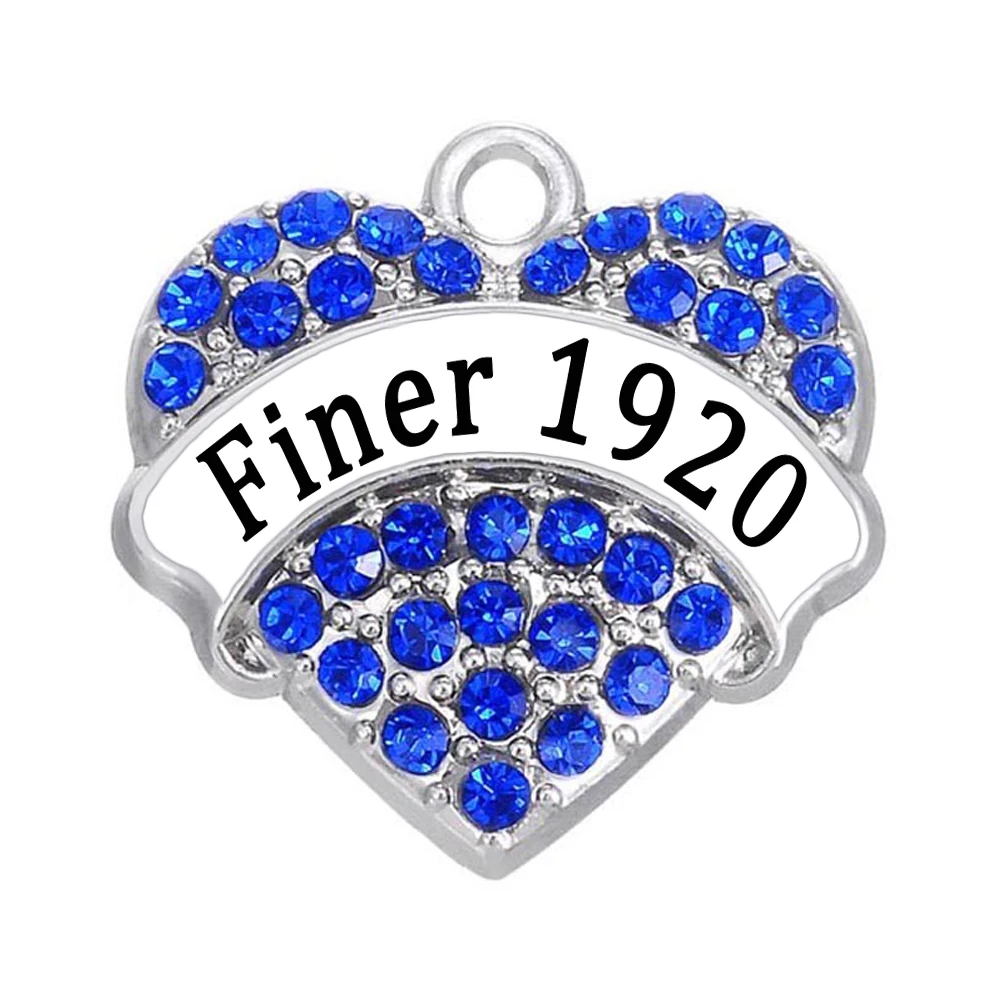 New Custom Design Zeta Phi Beta Sorority Jewelry Heart