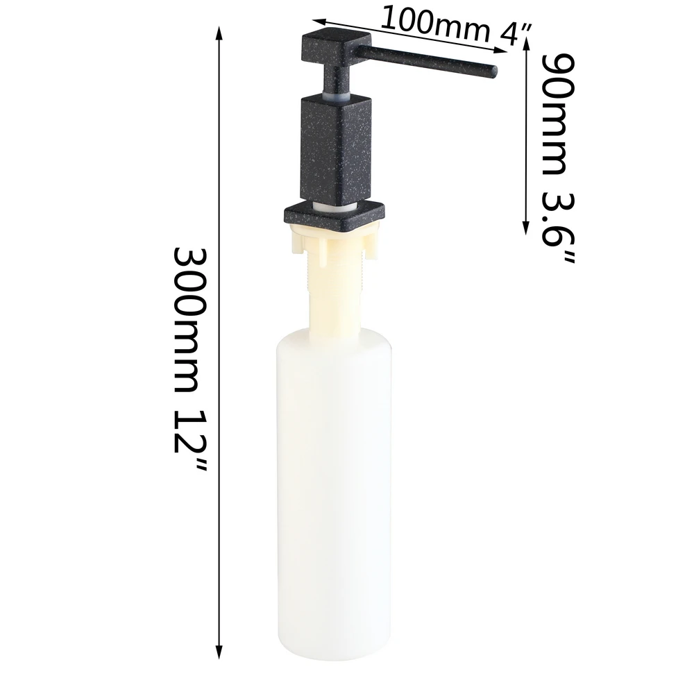 KEMAIDI пластиковые черные Диспенсеры Для Жидкого Мыла Сменный диспенсер для мыла для мытья рук/посуды
