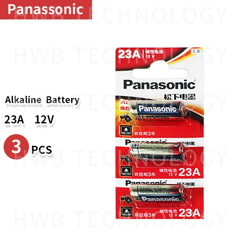 3 шт./лот 12 вольтовый Panasonic A23 23A Ультра щелочные батареи/сигнал тревоги батареи