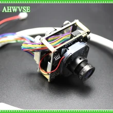 AHWVSE Многоязычная 2MP мини купольная PoE IP Сетевая камера модуль Full HD 1080P с кабелем LAN