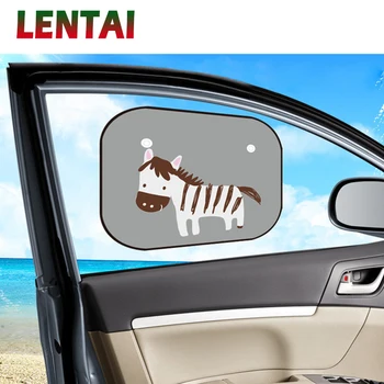 

LENTAI Car Side window shade Covers Animal Anti-static For VW Golf 4 7 5 MK4 Mazda 6 cx-5 Peugeot 206 207 208 508 Touareg Tiguan