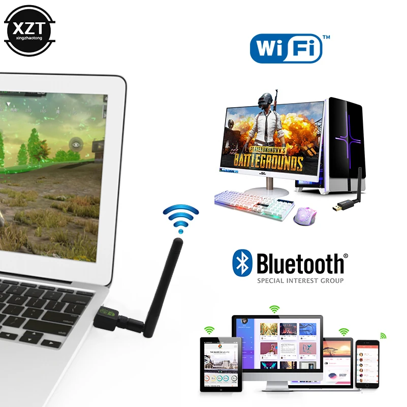 Free Driver USB Wifi Wireless PC Network Card 150Mbps WiFi Dongle Mini Adapter With 6dBi Antenna WPS One Key Encryption | Компьютеры и