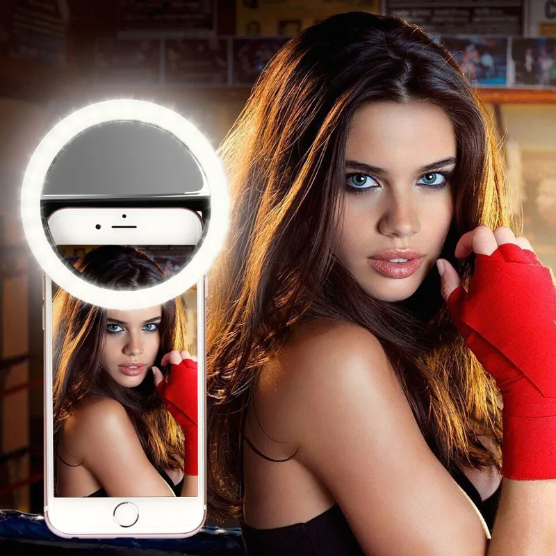 Litwod Z20 мобильный телефон портативный зажим селфи кольцо красота заполняющая вспышка объектив светильник лампа для фото камеры для сотового телефона смартфон