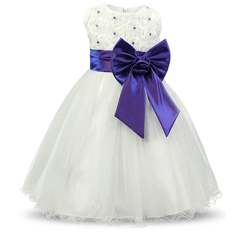 White Baby Girl Dress Wedding Gown Tutu Events Party Dresses For Girls