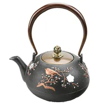 1l чугун Чай горшок Южного японского чайник ручная роспись сорока арахиса Творческий Посуда для напитков Чай горшок