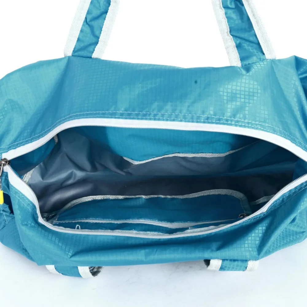 Синяя уличная сумка, водонепроницаемый рюкзак большой емкости, спортивный складной многофункциональный дождевик, дорожная сумка