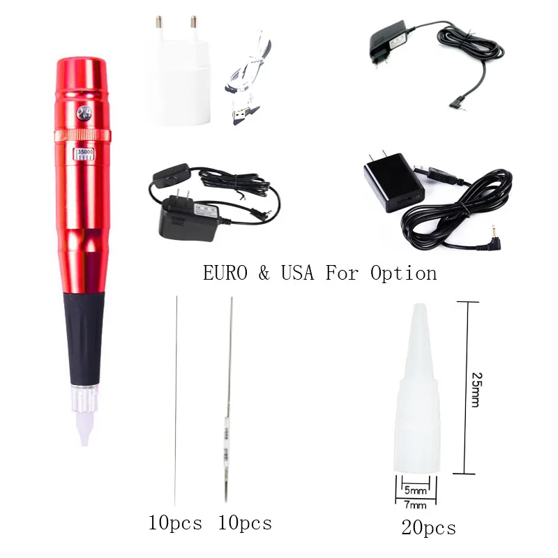  5 Sets Swiss Motor Dermograp Universal 35mil Rpm Tattoo Permanent Makeup Eyebrow Machine Tattoo Mac