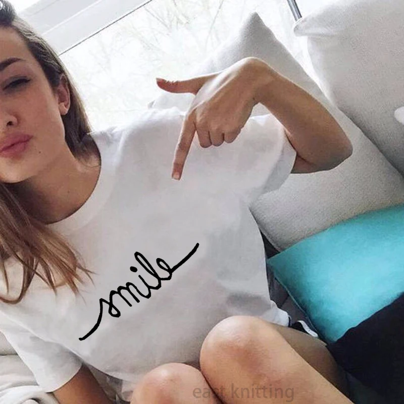 المتناثرة T قميص ابتسامة زوجين المحملة قمم أزياء النساء إلكتروني PrintedTops تي شيرت غير رسمي المتناثرة T قميص ابتسامة زوجين المحملة قمم أزياء النساء إلكتروني PrintedTops تي شيرت غير رسمي