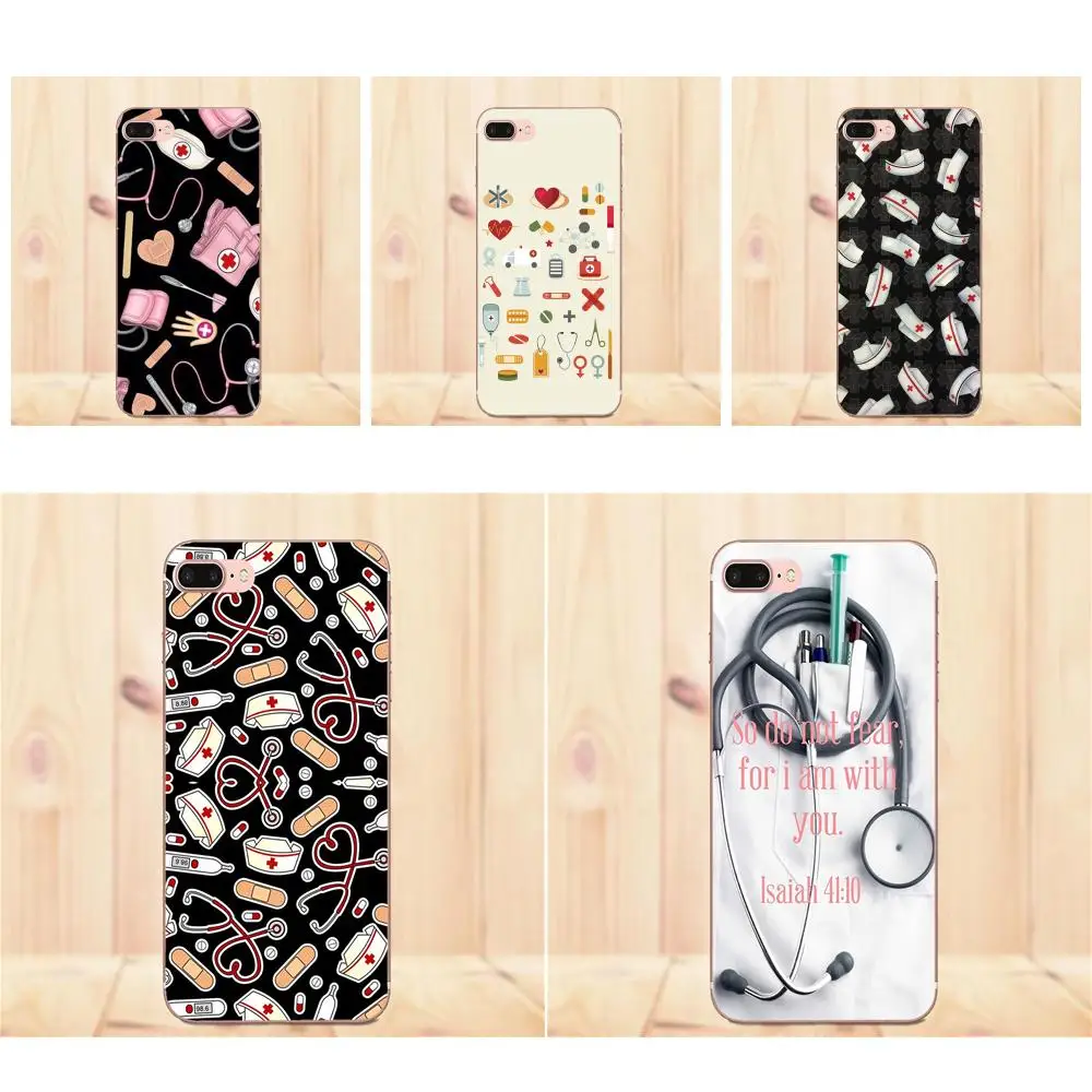 Мягкий ТПУ Модный чехол для Huawei G7 Y6 II Y7 Xiaomi Redmi Note 2 3 5 Mi 4 4C 4I 5S 5X 6X 8 SE Pro Nifty медсестры |