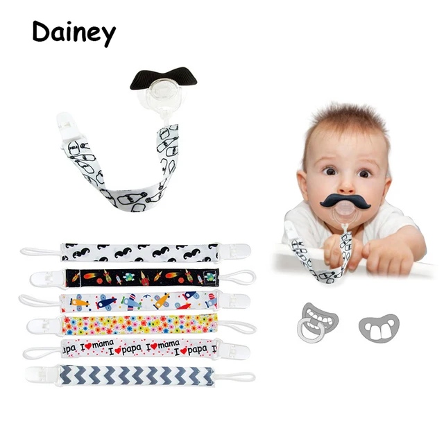 Baby Pacifier Clip Chain Ribbon Holder Chupetas Soother Pacifier Clips