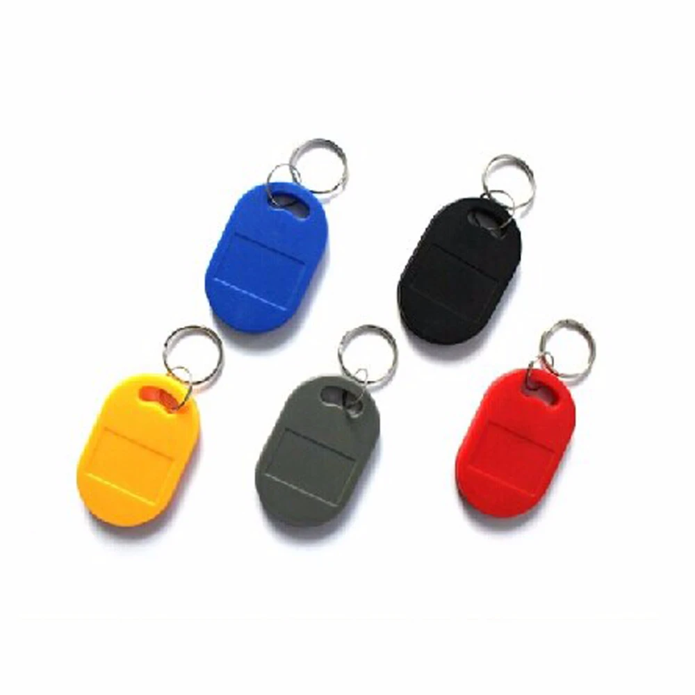 50pcs 8# 13.56Mhz M1 Proximity IC Card Keyfobs Access Control Rfid Tag Blue or yellow red | Безопасность и защита