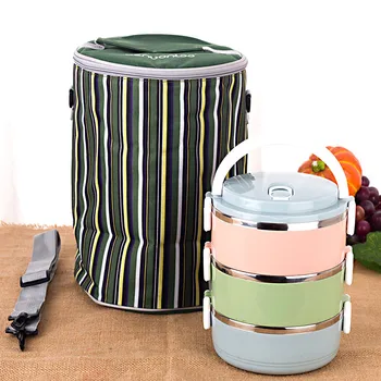 

Portable Japanese Lunch Bento Box Thermal Insulation Stainless Steel Metal Sushi Food Containers Plastic Baby Student Fine Sets