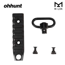 Тактический ohhunt Handguard M-LOK ссылка Пикатинни раздел 7 слотов с Qucik Съемная антабка QD прикрепление Особенности