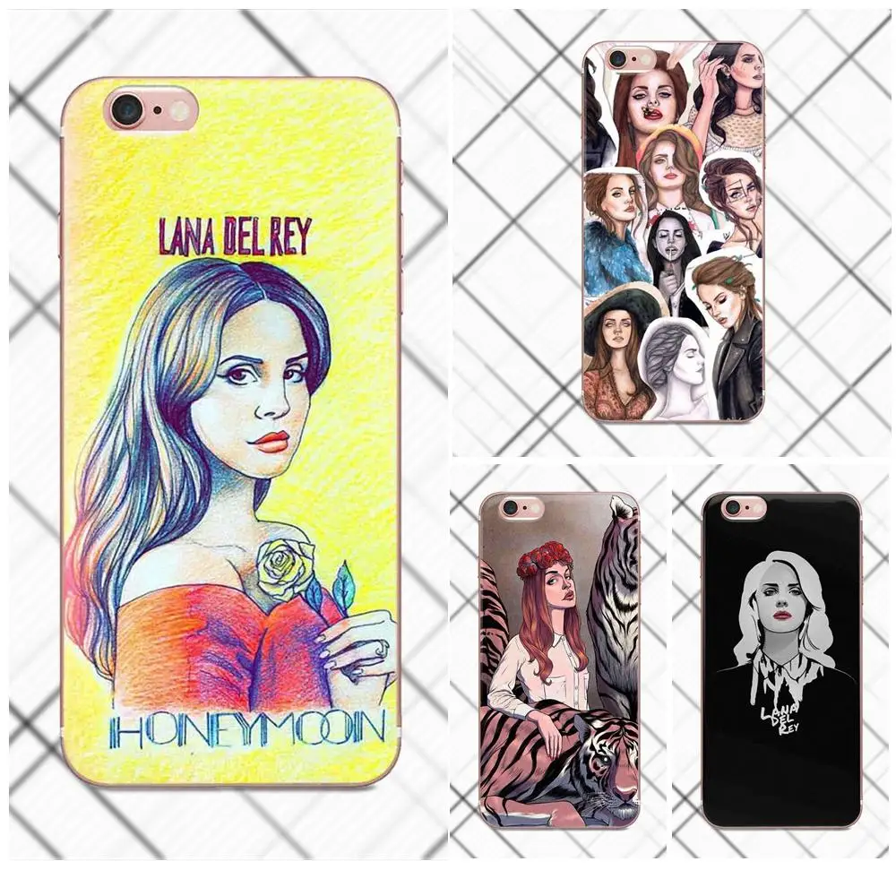 TPU Printing For Xiaomi Mi6 Mi 6 A1 Max Mix 2 5X 6X Redmi Note 5 5A 4X 4A A4 4 3 Plus Pro y Singer Model Lana Del Rey Cases in Half wrapped