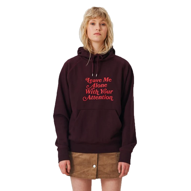 burgundy oversized sweatshirt