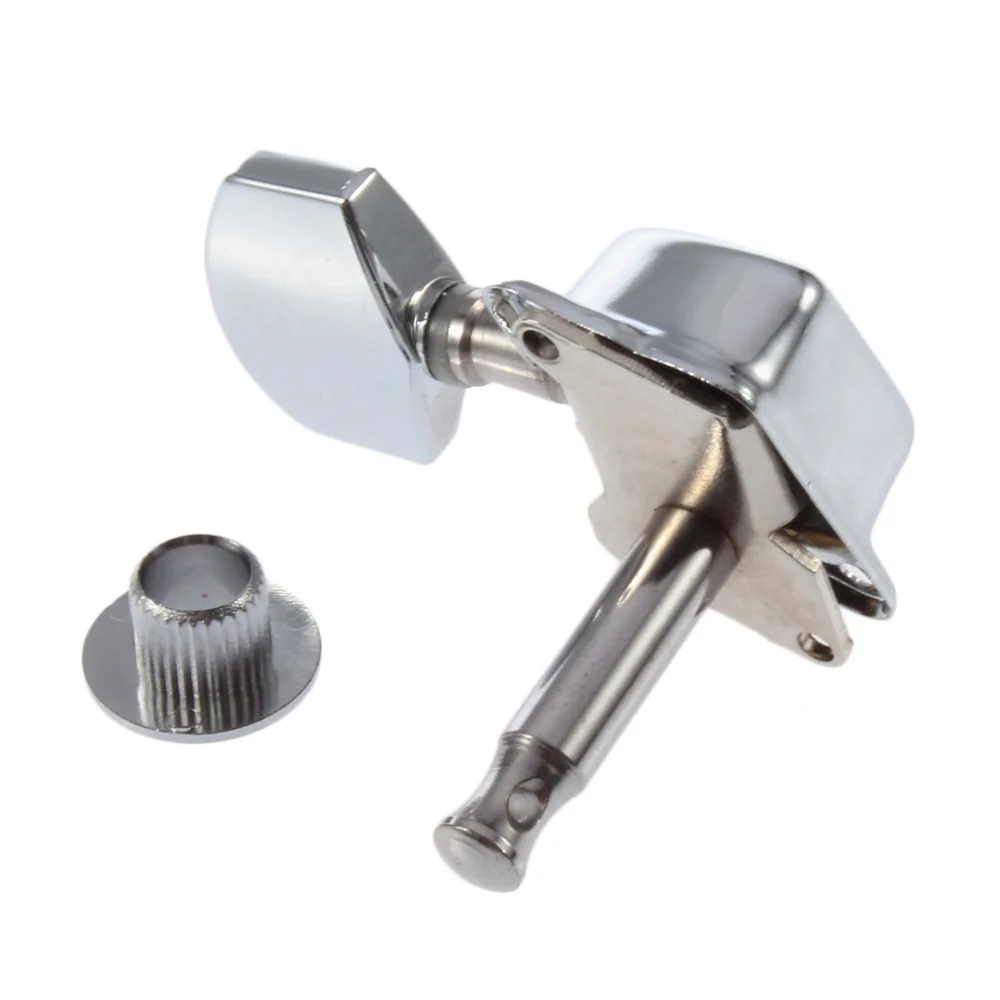 

TSAI Chrome Electric Acoustic Guitar String Tuning Pegs Tuners Machine Heads Guitar Tuning Pegs for Guitar Parts Replacement