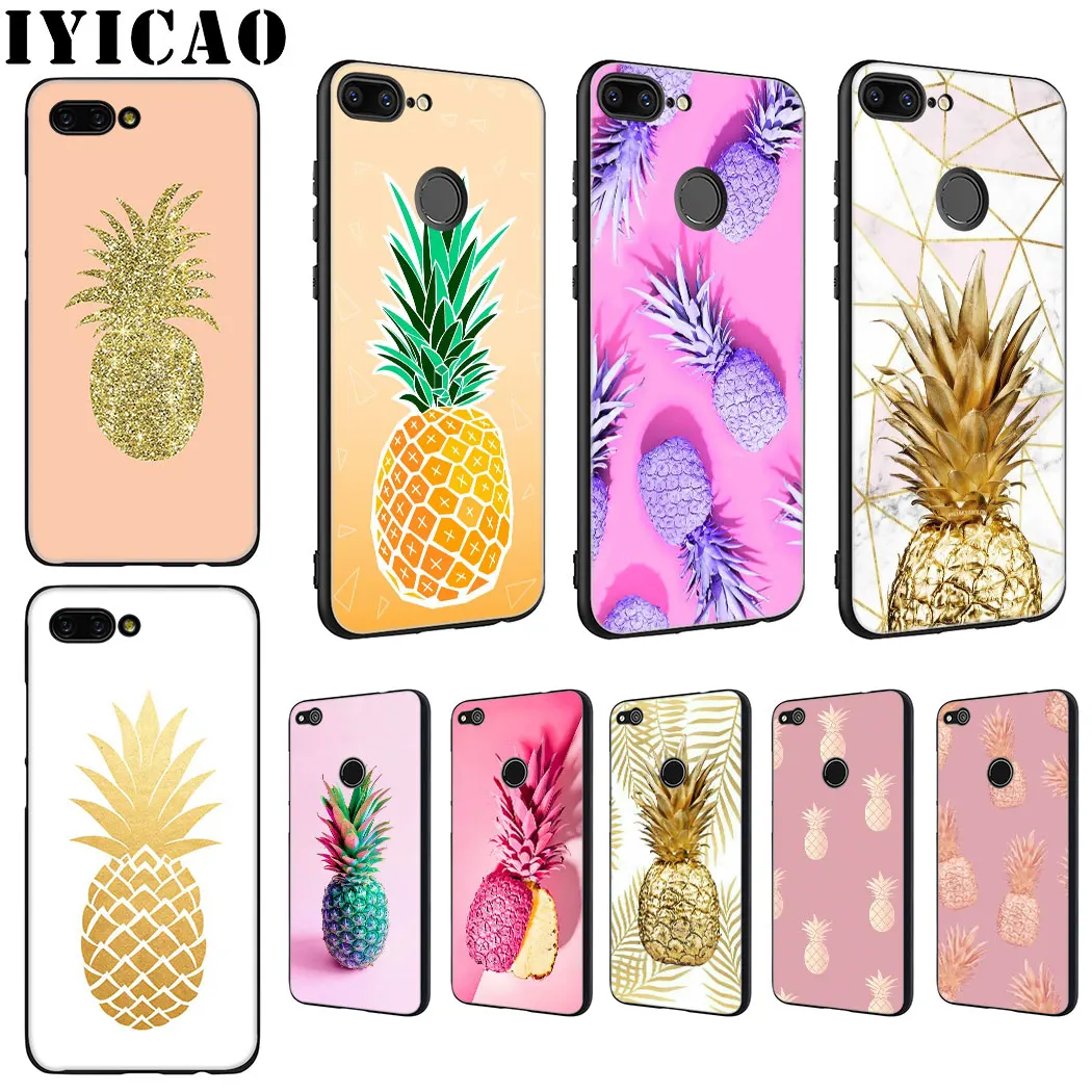 IYICAO Summer Fruit pineapple Soft Phone Case for Huawei Honor 6A 7A 9X 20 Pro 7C 7X 8 9 10 Lite 8X 8C Note View |