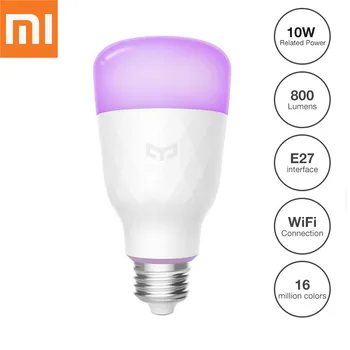 

Original Xiaomi Yeelight Smart LED Bulb Colorful 800 Lumens 10W E27 Lemon Smart Lamp For Mi Home App White/RGB Option