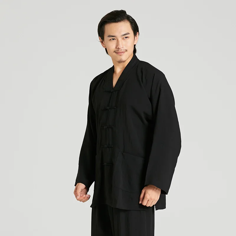 Top Grade Kung Fu Uniforms Linen Tai Chi Suit Martial Arts Clothing