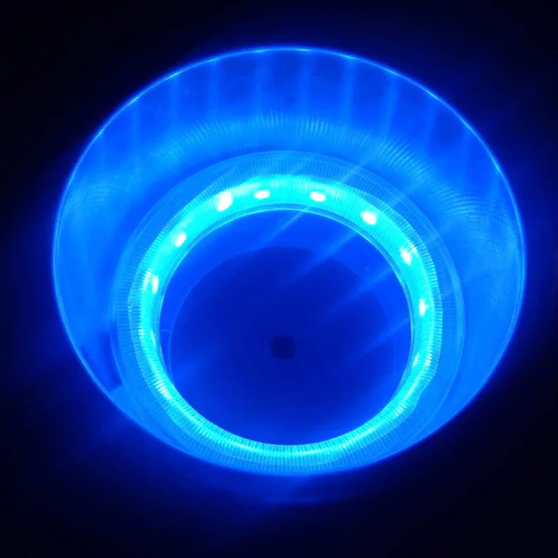 Blue Нержавеющая сталь Напитки держатель со светодиодный подсветкой встраиваемые подстаканник для 12 в морской Лодка RV двигатель дома - Название цвета: Blue