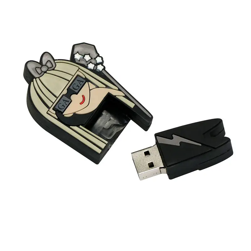 Cartoon Pen Drive Cartoon Cool Girl usb flash drive 64GB 32GB 16GB 8GB 4GB Singer Girl Flash Memory Stick Pendrive for kid gifts Cartoon Pen Drive Cartoon Cool Girl usb flash drive 64GB 32GB 16GB 8GB 4GB Singer Girl Flash Memory Stick Pendrive for kid gifts