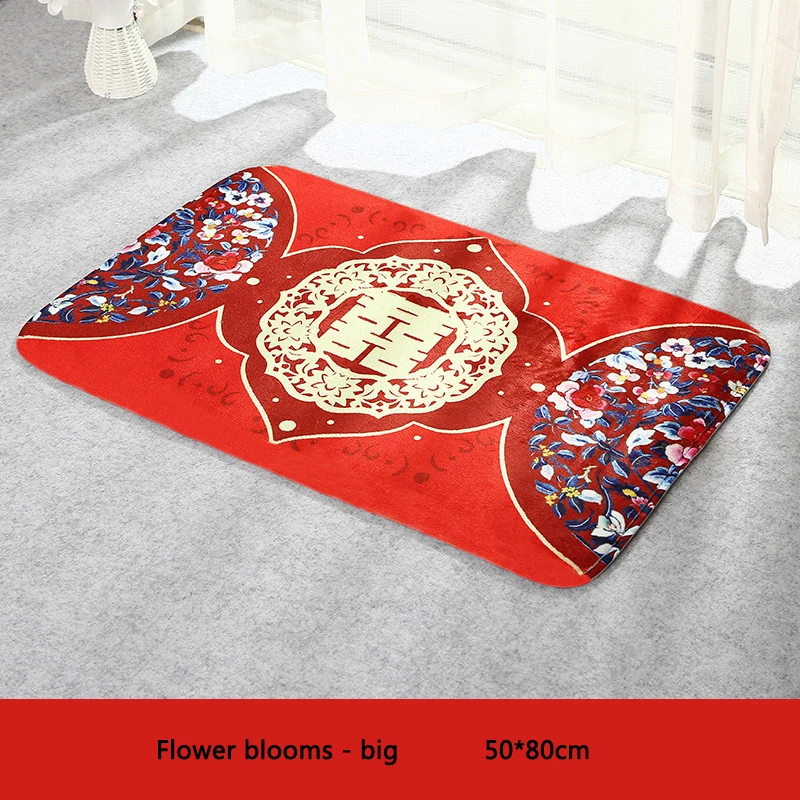 50*80 см китайский коврик для ванной, кухни, напольный коврик, коврик с изображением животных, ковер для ванной комнаты, новогоднее свадебное украшение - Цвет: A