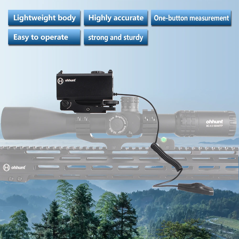 Ohhunt Охотничий Тактический мини лазерный дальномер 5-700 м Лазерный дальномер Измерение расстояния с цветным OLED дисплеем
