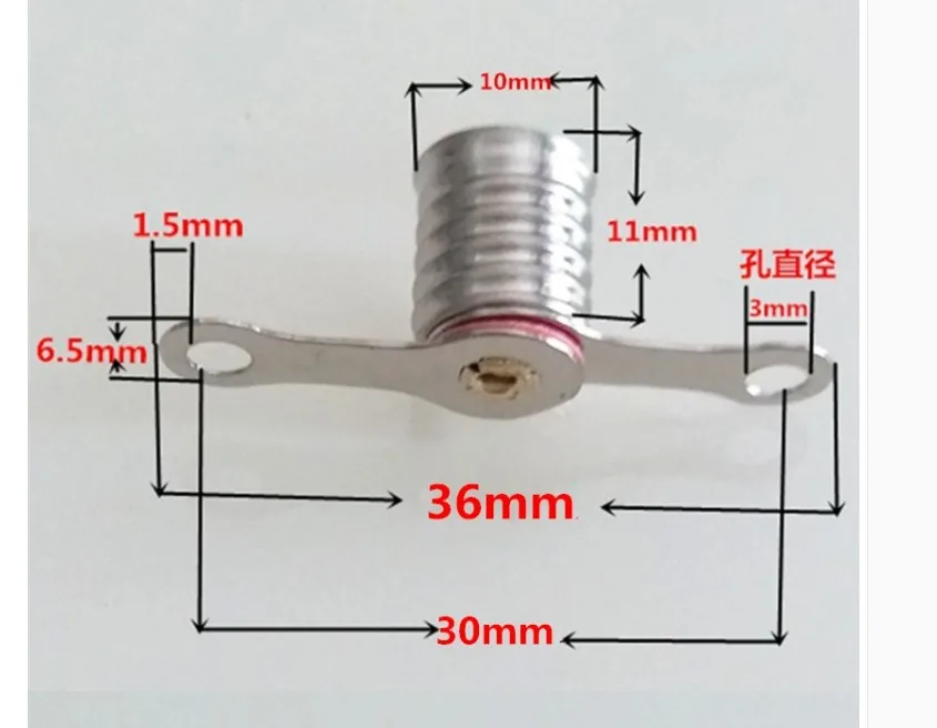 200pcs e10 lamp socket light holder with 2rings for led light