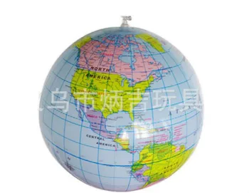 

1 Pcs Creative Inflatable World Globe Earth Ocean Map Teach Education Geography Toy Map Balloon Beach Ball Educational Toys