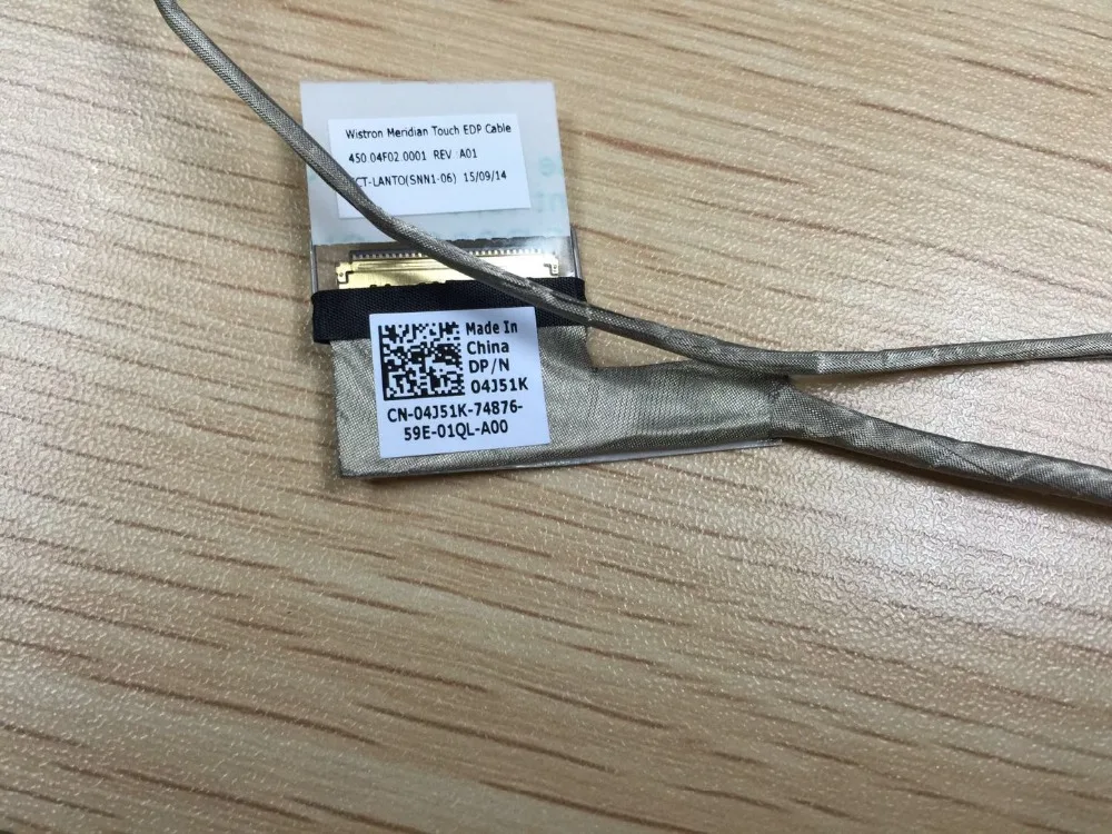 P/N 450.04f02.0001 Video Flex Screen LVDS LCD LED Cable for Dell Chromebook 13 7310 04J51K 450.04F02.0001 P/N 450.04f02.0001 Video Flex Screen LVDS LCD LED Cable for Dell Chromebook 13 7310 04J51K 450.04F02.0001