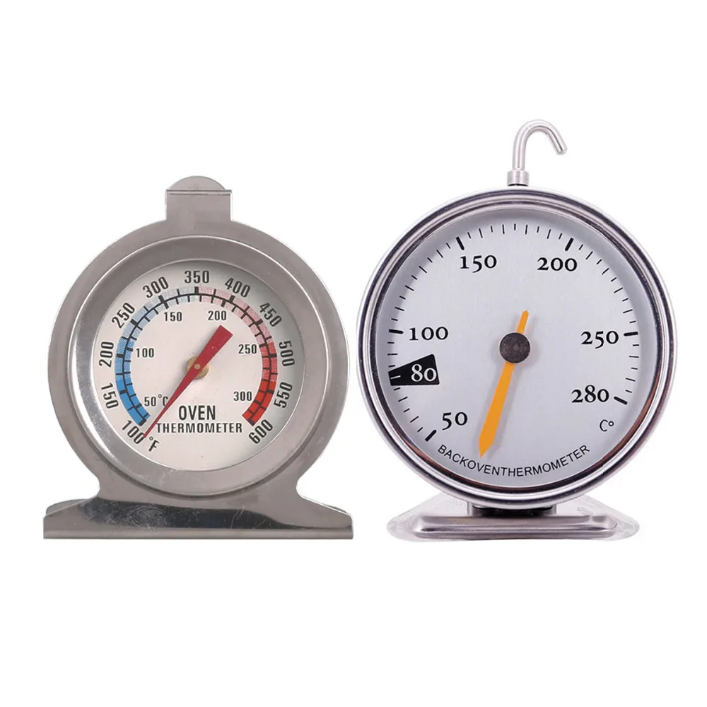 2 Stainless Steel Baking Oven Thermometers Large Dial Kitchen Food Meat