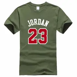 Лето лидер продаж; новинка футболка Jordan 23 принт Для мужчин SWAG Футболка Топ Качественный хлопок Jordan 23 хип-хоп короткий рукав Футболка Для