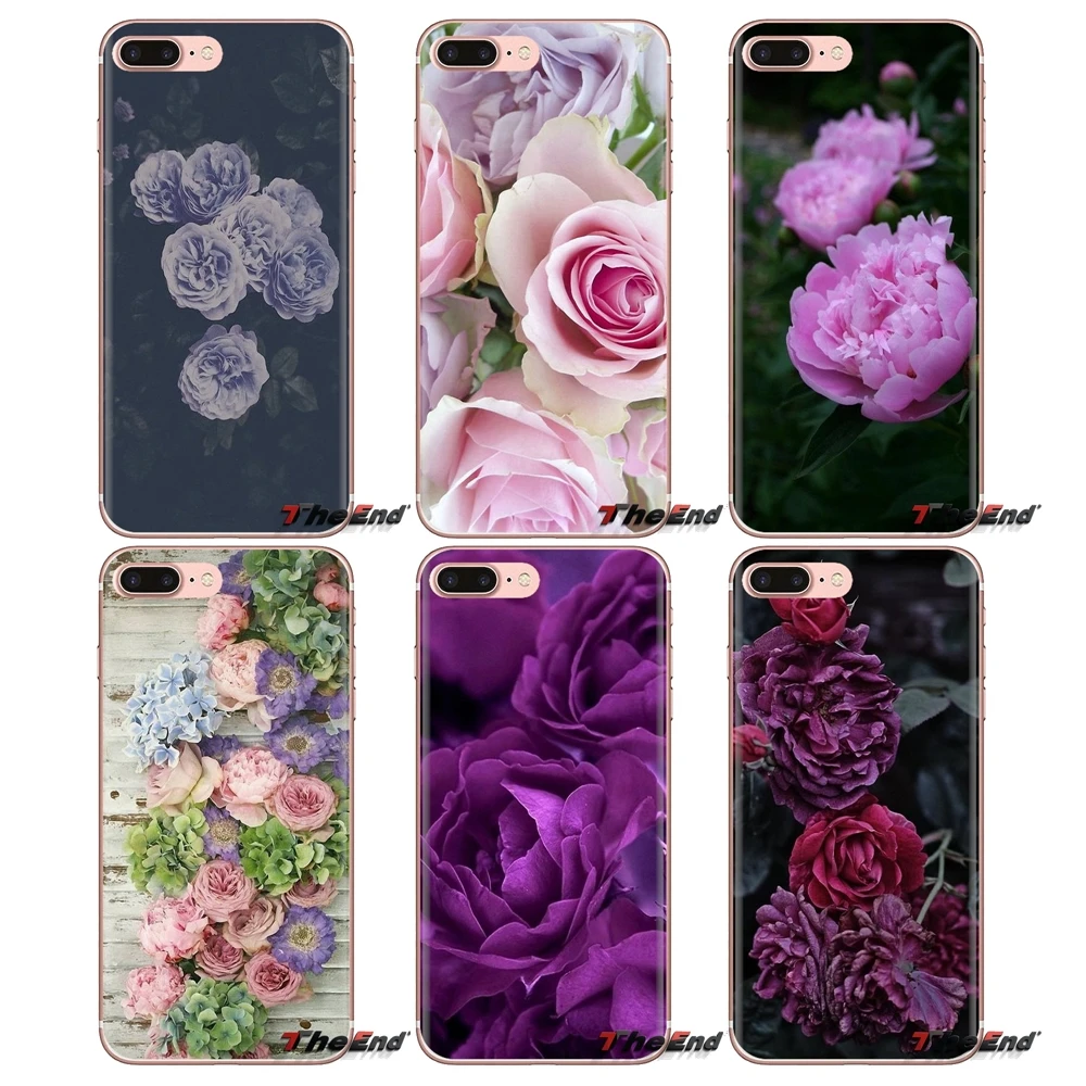 

For Huawei G7 G8 P7 P8 P9 P10 P20 P30 Lite Mini Pro P Smart Plus 2017 2018 2019 purple Summer lavender peonies Phone Shell Cases