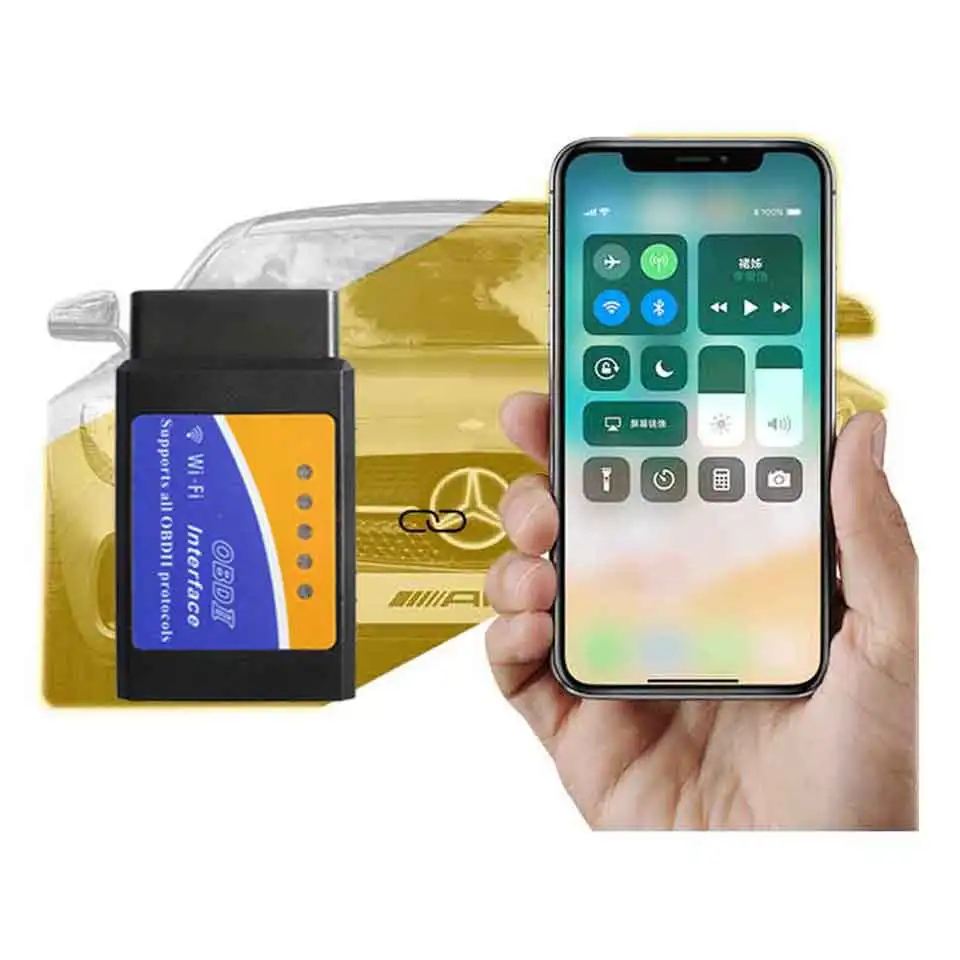 auto battery charger ELM-327 OBD2 Scanner For Car ELM327 WiFi V1.5 Auto Diagnostic Tools ELM 327 V 1.5 Wi-fi Obd 2 Code Readers Scanner For iOS car inspection equipment for sale