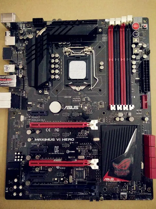 Оригинальная материнская плата для ноутбука ASUS Максимус VI Hero DDR3 LGA 1150 USB2.0 USB3.0 32 Гб I3 I5 I7 Z87 рабочего Материнская плата