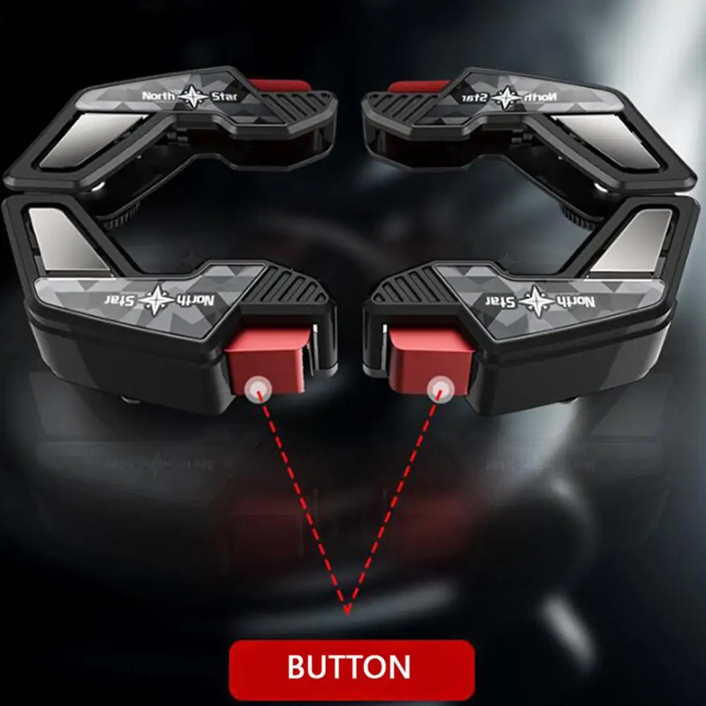  Kuulee Mobile Game Fire Button Aim Key Smart Phone Mobile Game Trigger L1R1 Shooter Controller for 