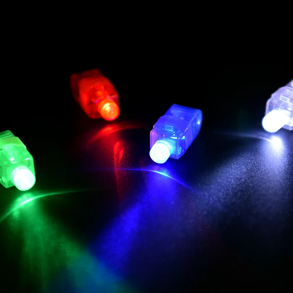 Party Favors Glowing Finger Toys LED Light Up Luminous Rings Flashing In Dark