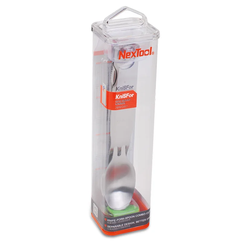 Nextool knisfo3 en 1 plegable al aire libre camping picnic Vajilla alta calidad Acero inoxidable foldingfork y cuchara envío gratuito