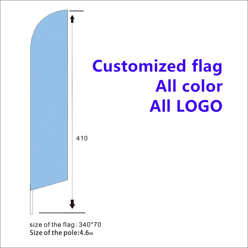 

BRAKE SERVICE Advertising Flutter Feather Sign Swooper Banner Flag with pole Advertising Sign4.6m Handing polyester